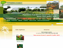 Tablet Screenshot of pepinieres-evrecy.fr